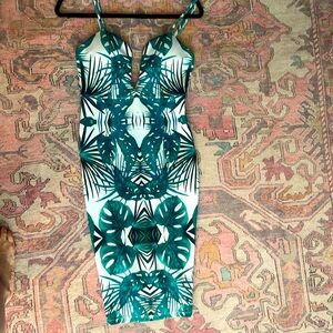 Tropical Strap Dress